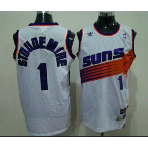 6864695d8e6f0_1 Men's Phoenix Suns #1 Amar'e Stoudemire White Stitched Jersey