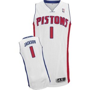 6864696ba93c0_1 Pistons #1 Reggie Jackson White Stitched NBA Jersey