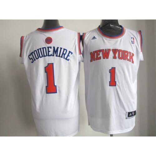 686469ffc8265_1 Knicks #1 Amare Stoudemire White Home New 2012-13 Season Stitched NBA Jersey