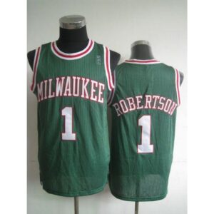 68646abd4f8b0_1 Bucks #1 Oscar Robertson Green Throwback Stitched NBA Jersey