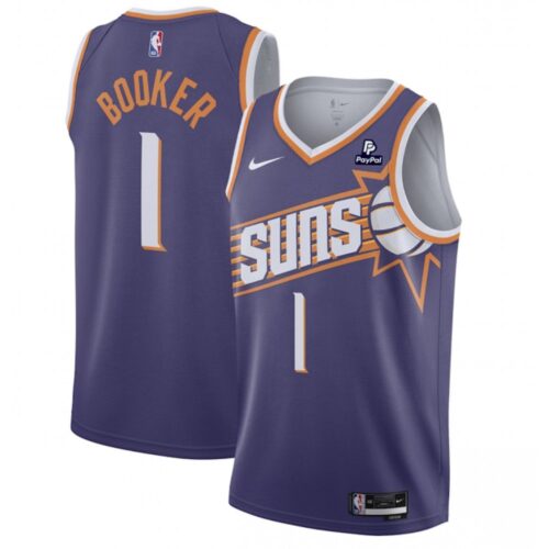 68646acf3618c_1 Men's Phoenix Suns #1 Devin Booker Purple 2023 Icon Edition Stitched Basketball Jersey