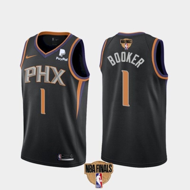 68646addae589_1 Men's Phoenix Suns #1 Devin Booker 2021 Black NBA Finals Statement Edition Stitched Jersey