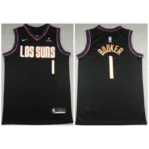 68646b019bf0f_1 Men's Phoenix Suns #1 Devin Booker Black Stitched NBA Jersey