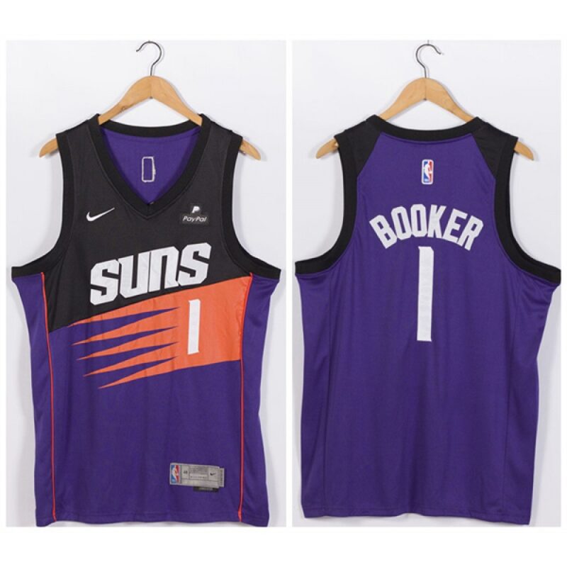 68646b1dc0866_1 Men's Phoenix Suns #1 Devin Booker Purple Stitched Jersey