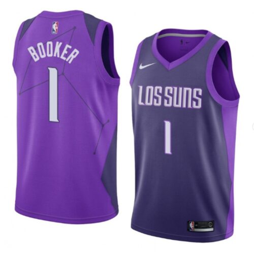 68646b24e9450_1 Men's Phoenix Suns #1 Devin Booker Purple Stitched NBA Jersey