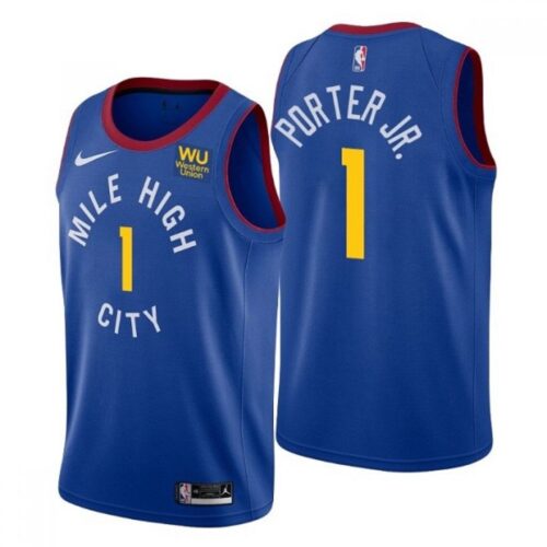 68646b8215bdb_1 Men's Denver Nuggets #1 Michael Porter Jr. Blue Stitched Jersey