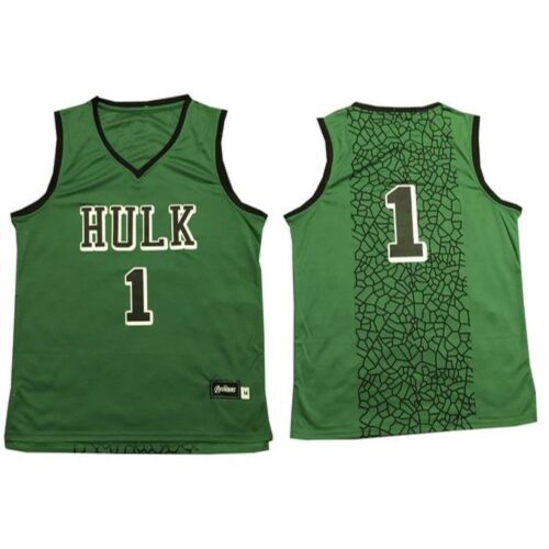 68646b93c4166_1 The Hulk #1 Green Stitched Basketball Jersey