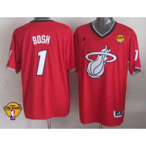 68646ba1d9d11_1 Heat #1 Chris Bosh Red 2013 Christmas Day Swingman Finals Patch Stitched NBA Jersey