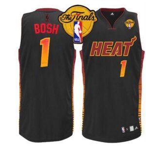 68646bcde5fa9_1 Heat #1 Chris Bosh Black Finals Patch Stitched NBA Vibe Jersey