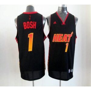 68646bd19b59b_1 Heat #1 Chris Bosh Black Stitched NBA Vibe Jersey