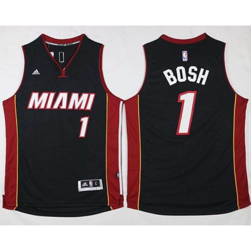 68646bd529979_1 Heat #1 Chris Bosh Stitched Black NBA Jersey