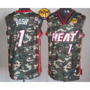 68646bd8a736f_1 Heat #1 Chris Bosh Camo Stealth Collection Finals Patch Stitched NBA Jersey