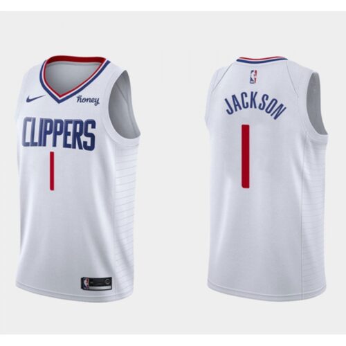 68646c2b8a69c_1 Men's Los Angeles Clippers #1 Reggie Jackson White Association Edition Stitched Basketball Jersey