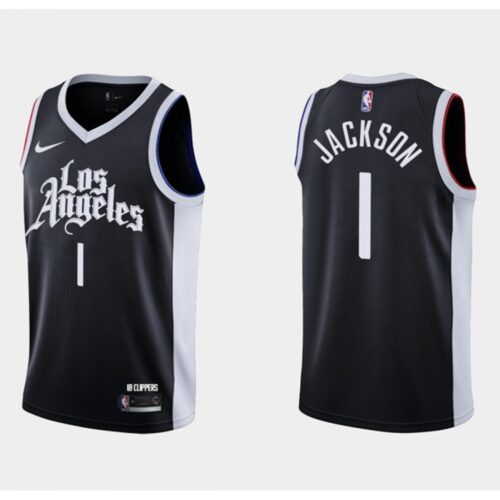68646c3315009_1 Men's Los Angeles Clippers #1 Reggie Jackson Black City Edition Stitched Basketball Jersey