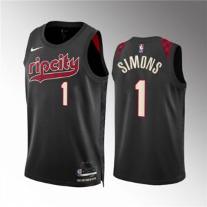 68646c8c5c868_1 Men's Portland Trail Blazers #1 Anfernee Simons Black 2023/24 City Edition Stitched Basketball Jersey