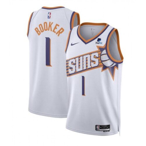 68646cb43d28c_1 Men's Phoenix Suns #1 Devin Booker White 2023 Association Edition Stitched Basketball Jersey