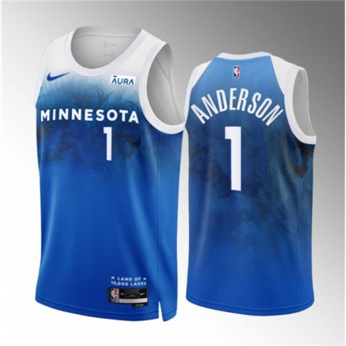 68646cf8eaed5_1 Men's Minnesota Timberwolves #1 Kyle Anderson Blue 2023/24 City Edition Stitched Jersey