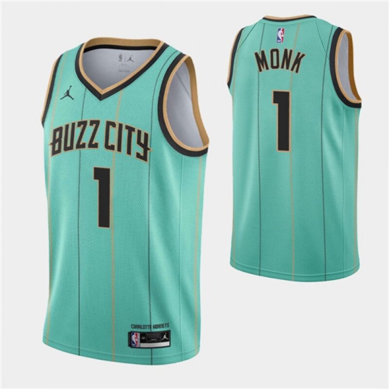68646d0d4d7c6_1 Men's Charlotte Hornets #1 Malik Monk 2020-21 Teal City Edition Swingman Stitched Jersey