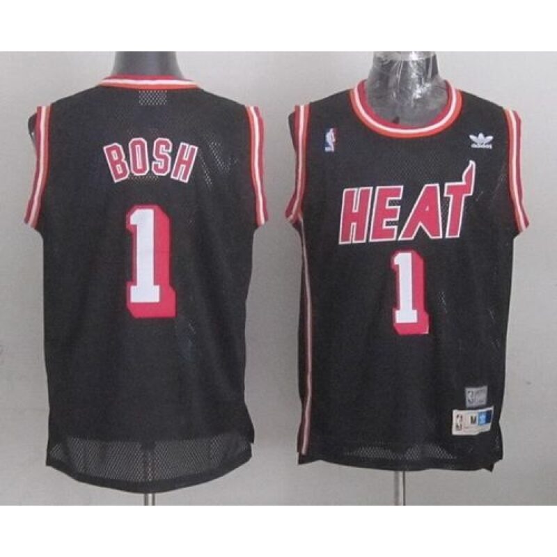 68646d3f427be_1 Heat #1 Chris Bosh Black Hardwood Classics Nights Stitched NBA Jersey