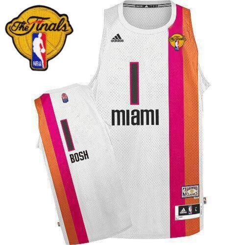 68646d4e08db8_1 Heat #1 Chris Bosh White ABA Hardwood Classic With Finals Patch Stitched NBA Jersey