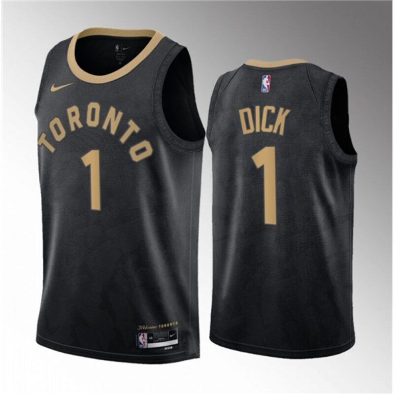 68646daa2a198_1 Men's Toronto Raptors #1 Gradey Dick Black 2023 Draft City Edition Stitched Basketball Jersey