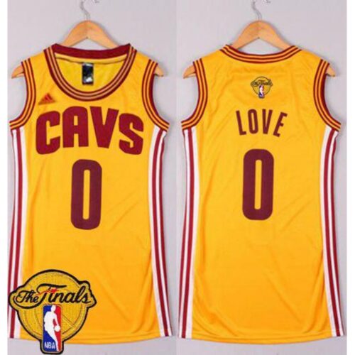 68646de5d8254_1 Cavaliers #0 Kevin Love Gold The Finals Patch Women's Dress Stitched NBA Jersey