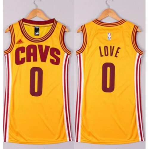 68646de94dd36_1 Cavaliers #0 Kevin Love Gold Women's Dress Stitched NBA Jersey