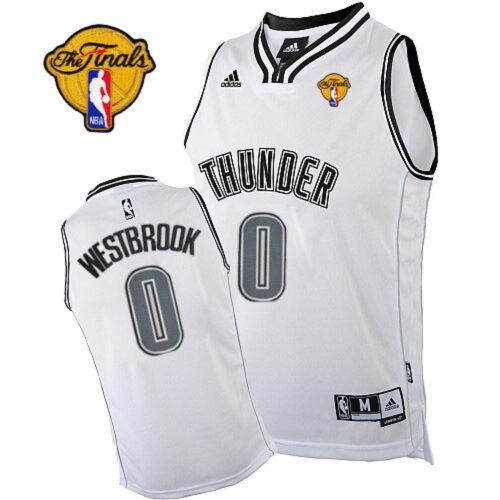 68646e2016cfe_1 Thunder #0 Russell Westbrook White on White With Finals Patch Stitched NBA Jersey
