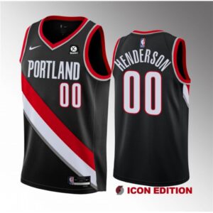 68646e9d8358a_1 Men's Portland Trail Blazers #00 Scoot Henderson Black 2023 Draft Icon Edition Stitched Basketball Jersey