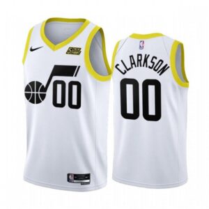 68646ee2a64c3_1 Men's Utah Jazz #00 Jordan Clarkson 2022/23 White Association Edition Stitched Basketball Jersey
