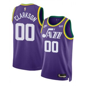 68646eedc01e5_1 Men's Utah Jazz #00 Jordan Clarkson Purple 2023 Classic Edition Stitched Basketball Jersey