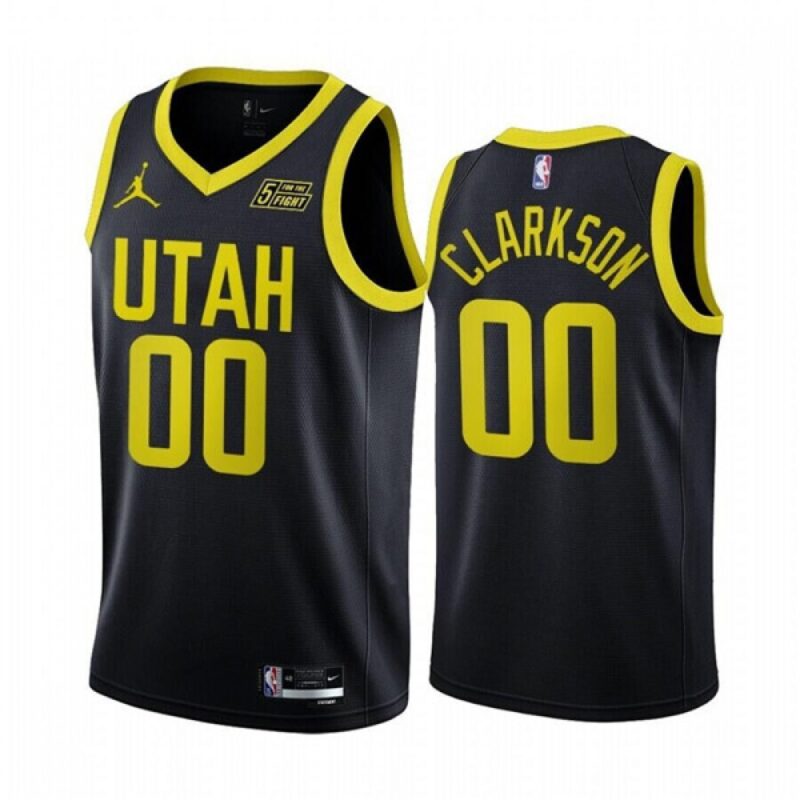 68646efd47995_1 Men's Utah Jazz #00 Jordan Clarkson 2022/23 Black Statement Edition Stitched Basketball Jersey