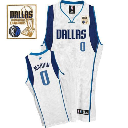 68646f190e596_1 Mavericks 2011 Champion Patch #0 Shawn Marion White Stitched NBA Jersey