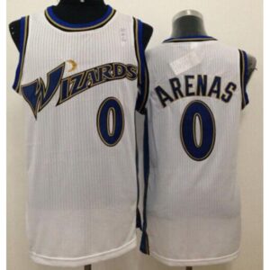 68646f33e870b_1 Revolution 30 Wizards #0 Gilbert Arenas White Stitched NBA Jersey