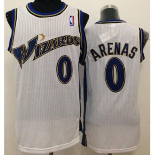68646f378b0ca_1 Revolution 30 Wizards #0 Gilbert Arenas With NBA Patch White Stitched NBA Jersey