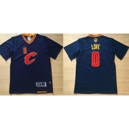 68646f6ba184c_1 Cavaliers #0 Kevin Love Navy Blue Short Sleeve "C" Stitched NBA Jersey