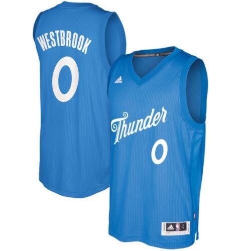 68646fc0964a9_1 Thunder #0 Russell Westbrook Blue 2016-2017 Christmas Day Stitched NBA Jersey