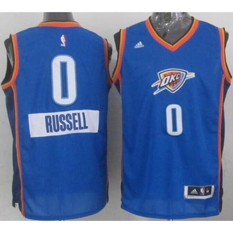 68646fc80f251_1 Thunder #0 Russell Westbrook Blue 2014-15 Christmas Day Stitched NBA Jersey