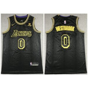 68646fdf7c8bf_1 Men's Los Angeles Lakers #0 Russell Westbrook "bibigo" Black Stitched Jersey