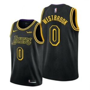68646fe3421e8_1 Men's Los Angeles Lakers #0 Russell Westbrook Black Earned Edition Stitched Basketball Jersey
