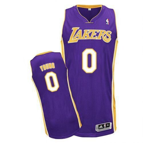 68646ff63db00_1 Revolution 30 Lakers #0 Nick Young Purple Stitched NBA Jersey