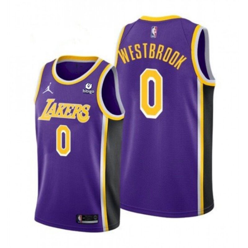 68646ffad3464_1 Men's Los Angeles Lakers #0 Russell Westbrook Purple Stitched Jersey
