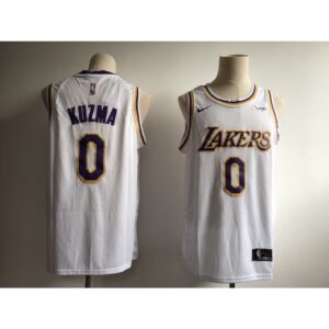 68647006b1581_1 Men's Los Angeles Lakers #0 Kyle Kuzma New White Wish Stitched NBA Jersey