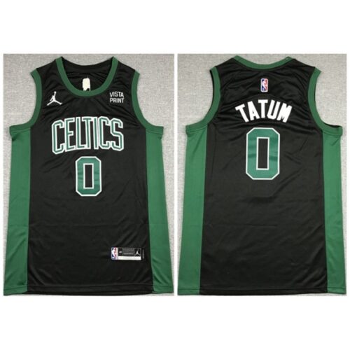 6864701acdee7_1 Men's Boston Celtics #0 Jayson Tatum 75th Anniversary Black Stitched Basketball Jersey