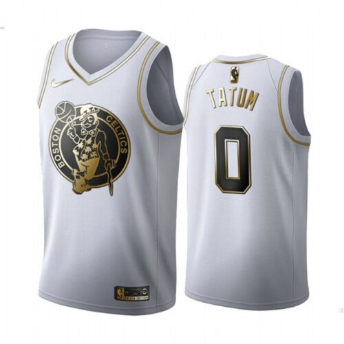 6864705dda0e9_1 Men's Boston Celtics #0 Jayson Tatum White 2019 Golden Edition Stitched NBA Jersey