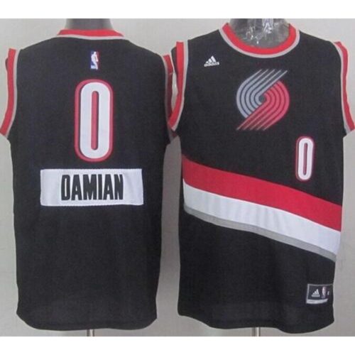 6864707d5cf9b_1 Blazers #0 Damian Lillard Black 2014-15 Christmas Day Stitched NBA Jersey