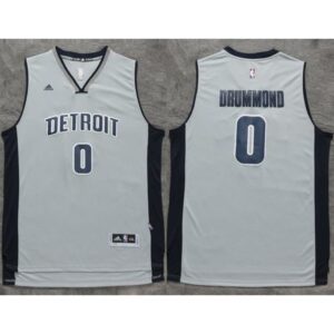 6864709ade0c8_1 Pistons #0 Andre Drummond Gray Stitched NBA Jersey