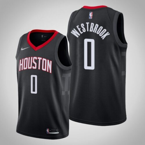 686470add9396_1 Men's Houston Rockets #0 Russell Westbrook Black Stitched NBA Jersey