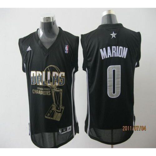 686470c02ea91_1 Mavericks 2011 NBA Finals Champions #0 Shawn Marion Revolution 30 Black Stitched NBA Jersey