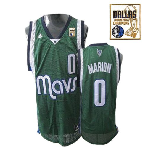 686470e513bb9_1 Mavericks 2011 Champion Patch #0 Shawn Marion Revolution 30 Green Stitched NBA Jersey